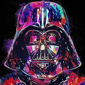 Starwars Darthvader Yakın Portre Sayılarla Boyama Seti