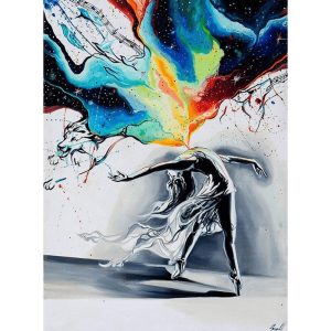 Renklerle Dans Sayılarla Boyama Seti 40x50cm