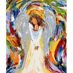 Melek Anne Sayılarla Boyama Seti 40x50cm